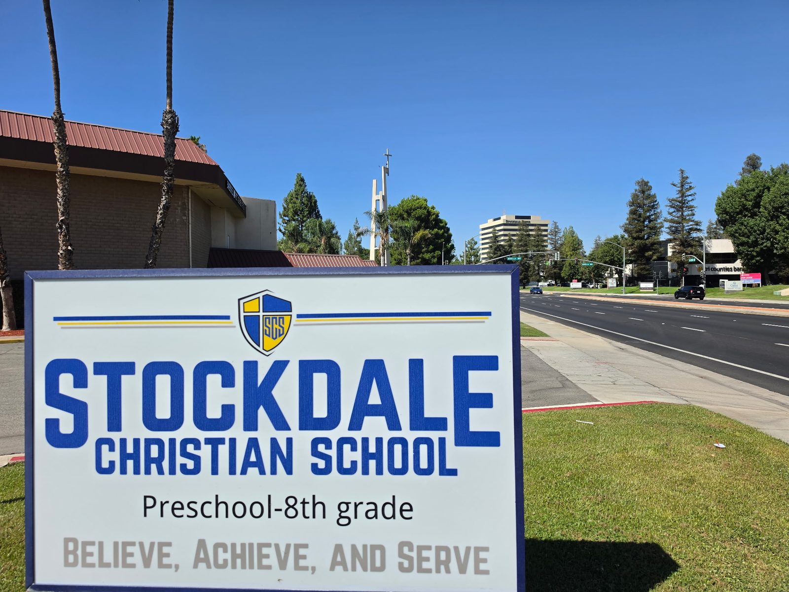 Stockdale Christian School sign