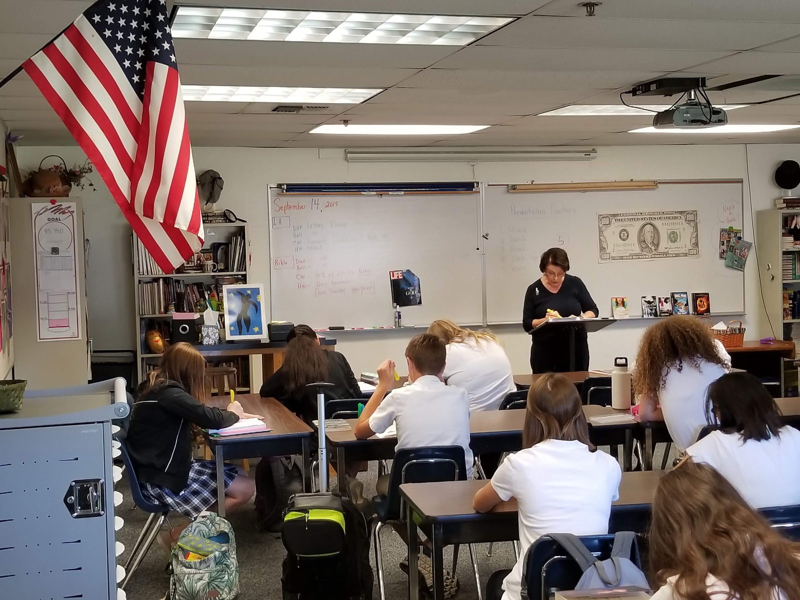 Upper grades classroom
